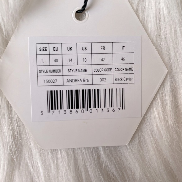 REVOLVE/ASOS- OW Intimates Lace Balconette Black Bra. Sz L. - Picture 8 of 8